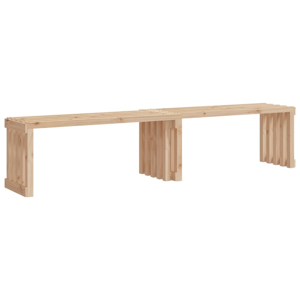 VidaXL Tuinbankje verlengbaar 212,5x40,5x45 cm massief grenenhout