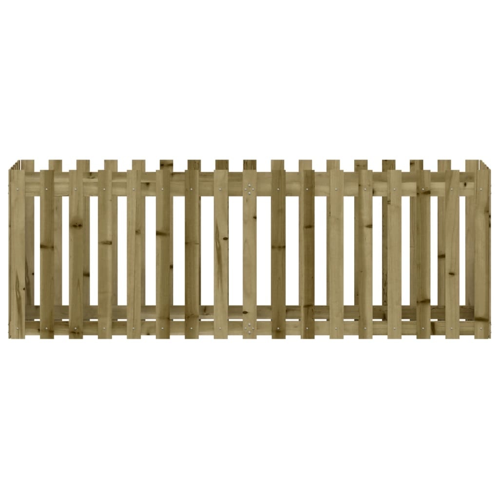 VidaXL Plantenbak verhoogd hekontwerp 200x50x70 cm geïmpregneerd hout