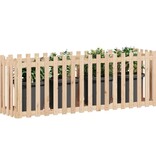 VidaXL Plantenbak verhoogd met hekontwerp 200x50x70 cm grenenhout