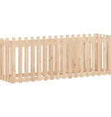 VidaXL Plantenbak verhoogd met hekontwerp 200x50x70 cm grenenhout