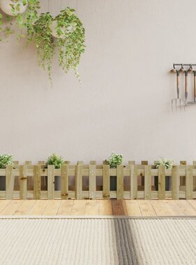 VidaXL Plantenbak verhoogd hekontwerp 200x30x30 cm geïmpregneerd hout