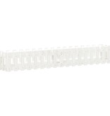 VidaXL Plantenbak verhoogd hekontwerp 200x30x30 cm grenenhout wit