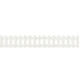 VidaXL Plantenbak verhoogd hekontwerp 200x30x30 cm grenenhout wit