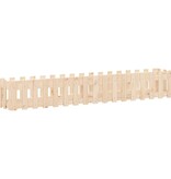 VidaXL Plantenbak verhoogd met hekontwerp 200x30x30 cm grenenhout