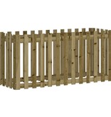 vidaXL Plantenbak verhoogd hekontwerp 150x50x70 cm geïmpregneerd hout