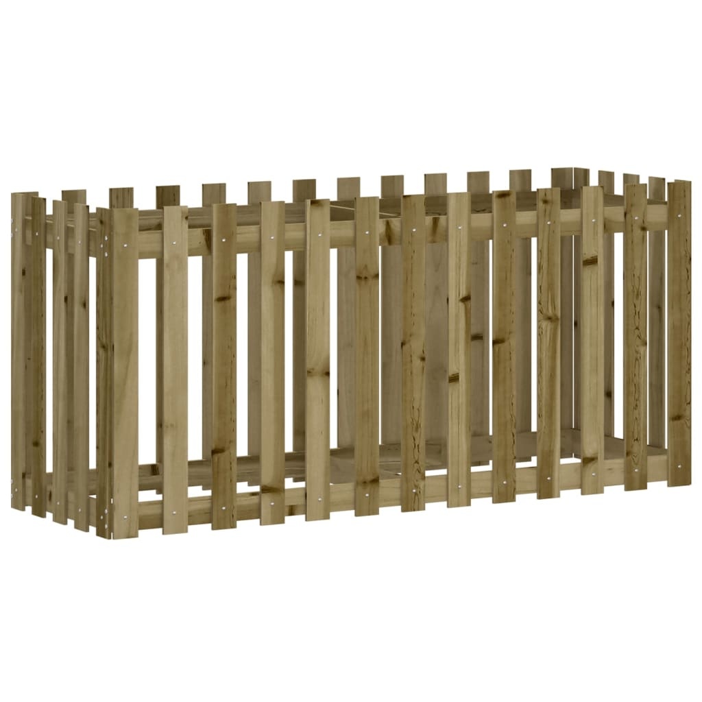 VidaXL Plantenbak verhoogd hekontwerp 150x50x70 cm geïmpregneerd hout