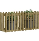 vidaXL Plantenbak verhoogd hekontwerp 150x50x70 cm geïmpregneerd hout