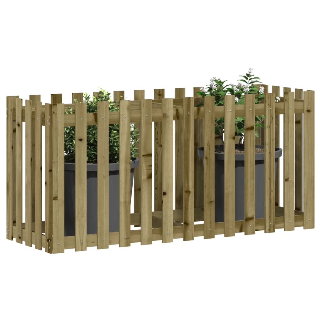 vidaXL Plantenbak verhoogd hekontwerp 150x50x70 cm geïmpregneerd hout