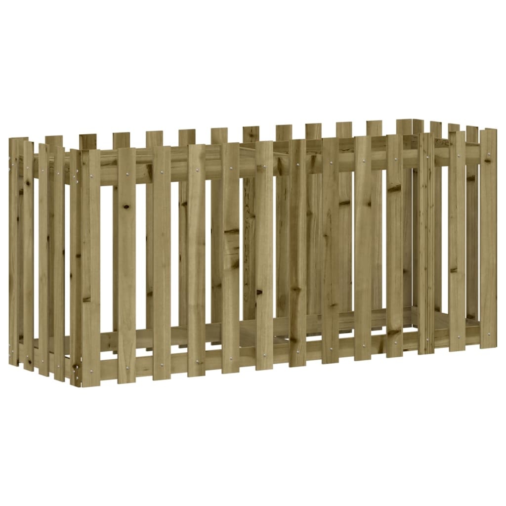 VidaXL Plantenbak verhoogd hekontwerp 150x50x70 cm geïmpregneerd hout