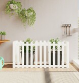 VidaXL Plantenbak verhoogd hekontwerp 150x50x70 cm grenenhout wit