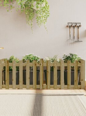 VidaXL Plantenbak verhoogd hekontwerp 150x50x50 cm geïmpregneerd hout