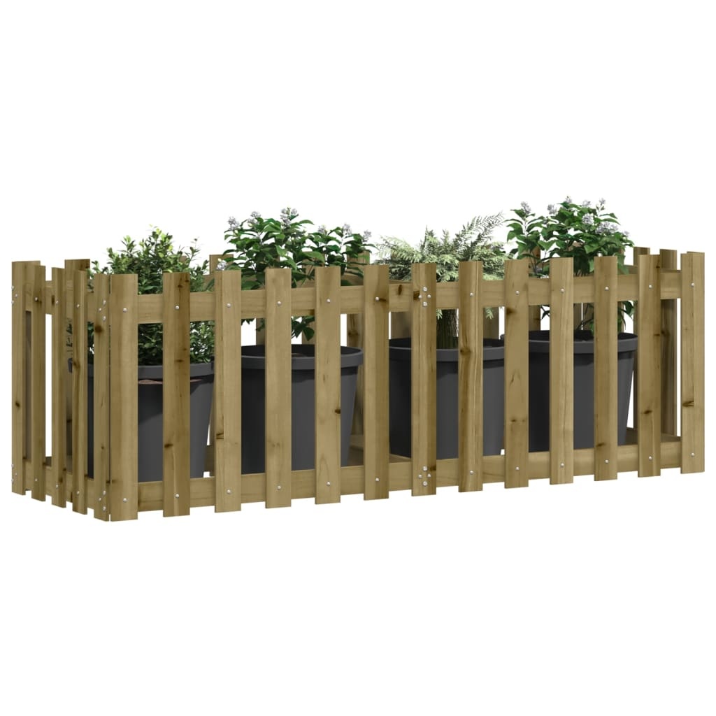 VidaXL Plantenbak verhoogd hekontwerp 150x50x50 cm geïmpregneerd hout