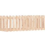 VidaXL Plantenbak verhoogd met hekontwerp 150x50x50 cm grenenhout