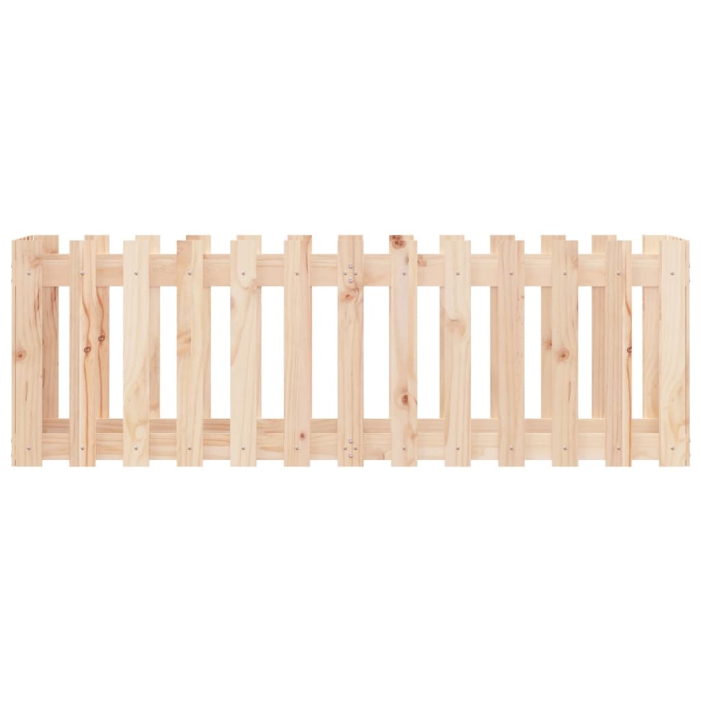 VidaXL Plantenbak verhoogd met hekontwerp 150x50x50 cm grenenhout