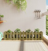 VidaXL Plantenbak verhoogd hekontwerp 150x30x30 cm geïmpregneerd hout