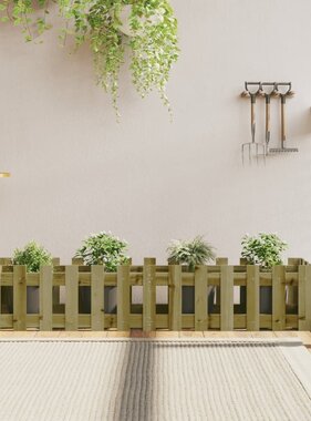 VidaXL Plantenbak verhoogd hekontwerp 150x30x30 cm geïmpregneerd hout