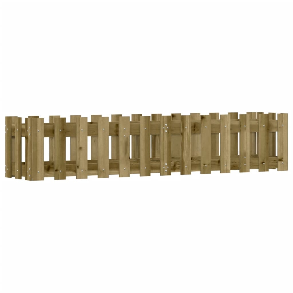VidaXL Plantenbak verhoogd hekontwerp 150x30x30 cm geïmpregneerd hout