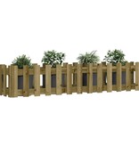 VidaXL Plantenbak verhoogd hekontwerp 150x30x30 cm geïmpregneerd hout