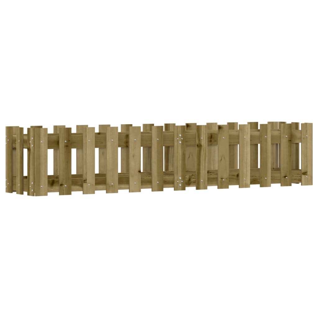 VidaXL Plantenbak verhoogd hekontwerp 150x30x30 cm geïmpregneerd hout
