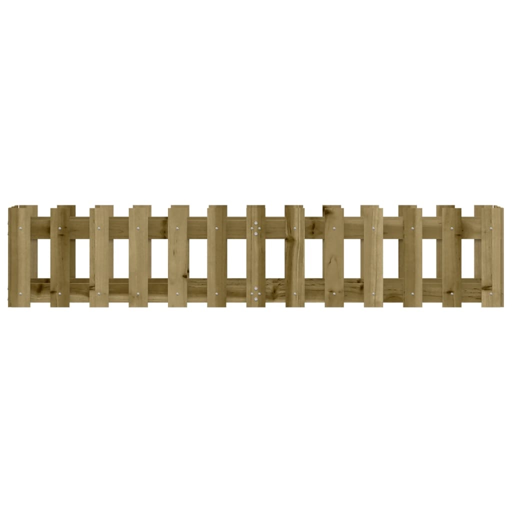 VidaXL Plantenbak verhoogd hekontwerp 150x30x30 cm geïmpregneerd hout