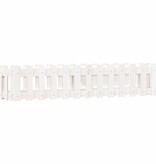 VidaXL Plantenbak verhoogd hekontwerp 150x30x30 cm grenenhout wit