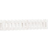 VidaXL Plantenbak verhoogd hekontwerp 150x30x30 cm grenenhout wit