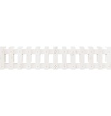 VidaXL Plantenbak verhoogd hekontwerp 150x30x30 cm grenenhout wit