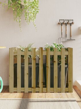 VidaXL Plantenbak verhoogd hekontwerp 100x50x70 cm geïmpregneerd hout