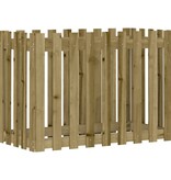VidaXL Plantenbak verhoogd hekontwerp 100x50x70 cm geïmpregneerd hout