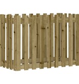 VidaXL Plantenbak verhoogd hekontwerp 100x50x70 cm geïmpregneerd hout