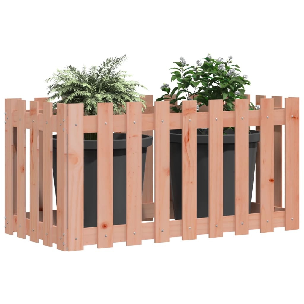 VidaXL Plantenbak verhoogd hekontwerp 100x50x70 cm massief douglashout