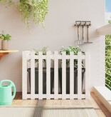 VidaXL Plantenbak verhoogd hekontwerp 100x50x70 cm grenenhout wit