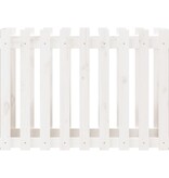 VidaXL Plantenbak verhoogd hekontwerp 100x50x70 cm grenenhout wit