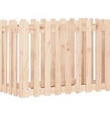 VidaXL Plantenbak verhoogd met hekontwerp 100x50x70 cm grenenhout