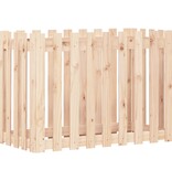 VidaXL Plantenbak verhoogd met hekontwerp 100x50x70 cm grenenhout