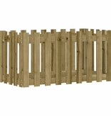 VidaXL Plantenbak verhoogd hekontwerp 100x50x50 cm geïmpregneerd hout