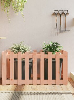 VidaXL Plantenbak verhoogd hekontwerp 100x50x50 cm massief douglashout