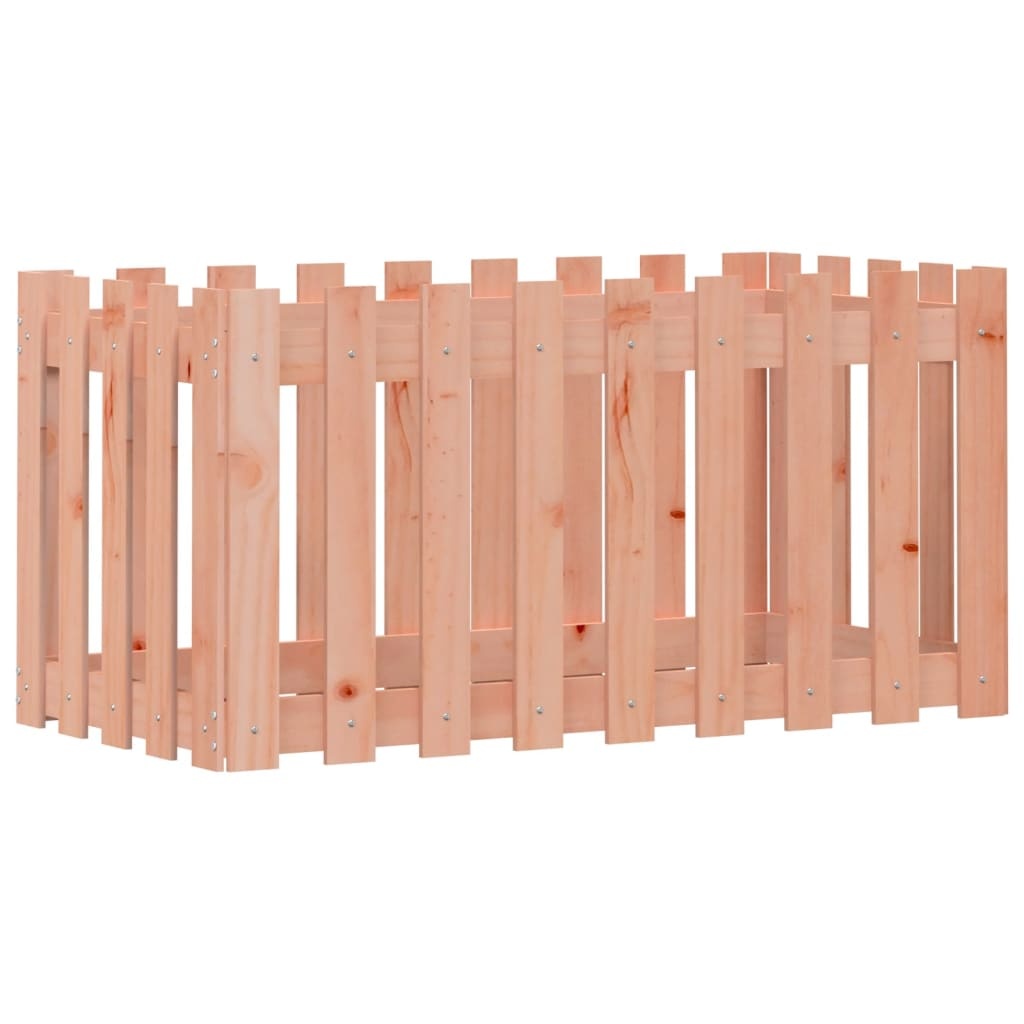 VidaXL Plantenbak verhoogd hekontwerp 100x50x50 cm massief douglashout