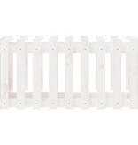 VidaXL Plantenbak verhoogd hekontwerp 100x50x50 cm grenenhout wit