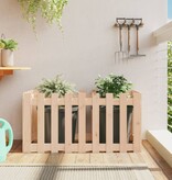 VidaXL Plantenbak verhoogd met hekontwerp 100x50x50 cm grenenhout