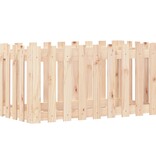 VidaXL Plantenbak verhoogd met hekontwerp 100x50x50 cm grenenhout