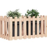 VidaXL Plantenbak verhoogd met hekontwerp 100x50x50 cm grenenhout