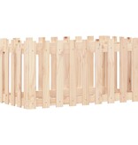 VidaXL Plantenbak verhoogd met hekontwerp 100x50x50 cm grenenhout