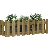 VidaXL Plantenbak verhoogd hekontwerp 100x30x30 cm geïmpregneerd hout