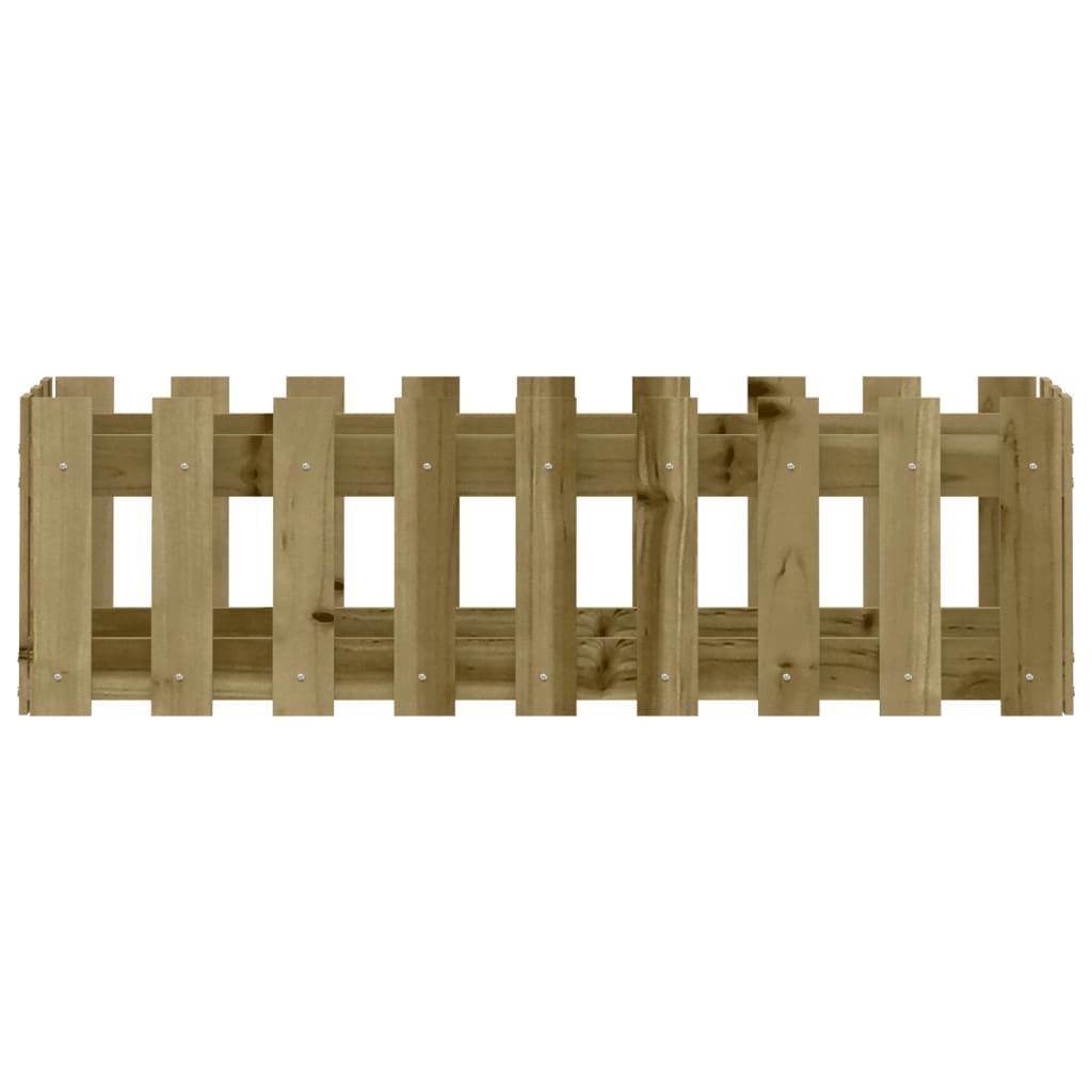 VidaXL Plantenbak verhoogd hekontwerp 100x30x30 cm geïmpregneerd hout