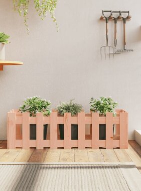 VidaXL Plantenbak verhoogd hekontwerp 100x30x30 cm massief douglashout