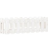 VidaXL Plantenbak verhoogd hekontwerp 100x30x30 cm grenenhout wit