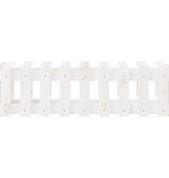 VidaXL Plantenbak verhoogd hekontwerp 100x30x30 cm grenenhout wit