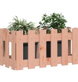 VidaXL Plantenbak met hekontwerp 60x30x30 cm massief dougashout