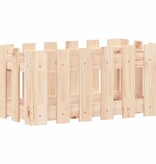vidaXL Plantenbak met hekontwerp 60x30x30 cm massief grenenhout